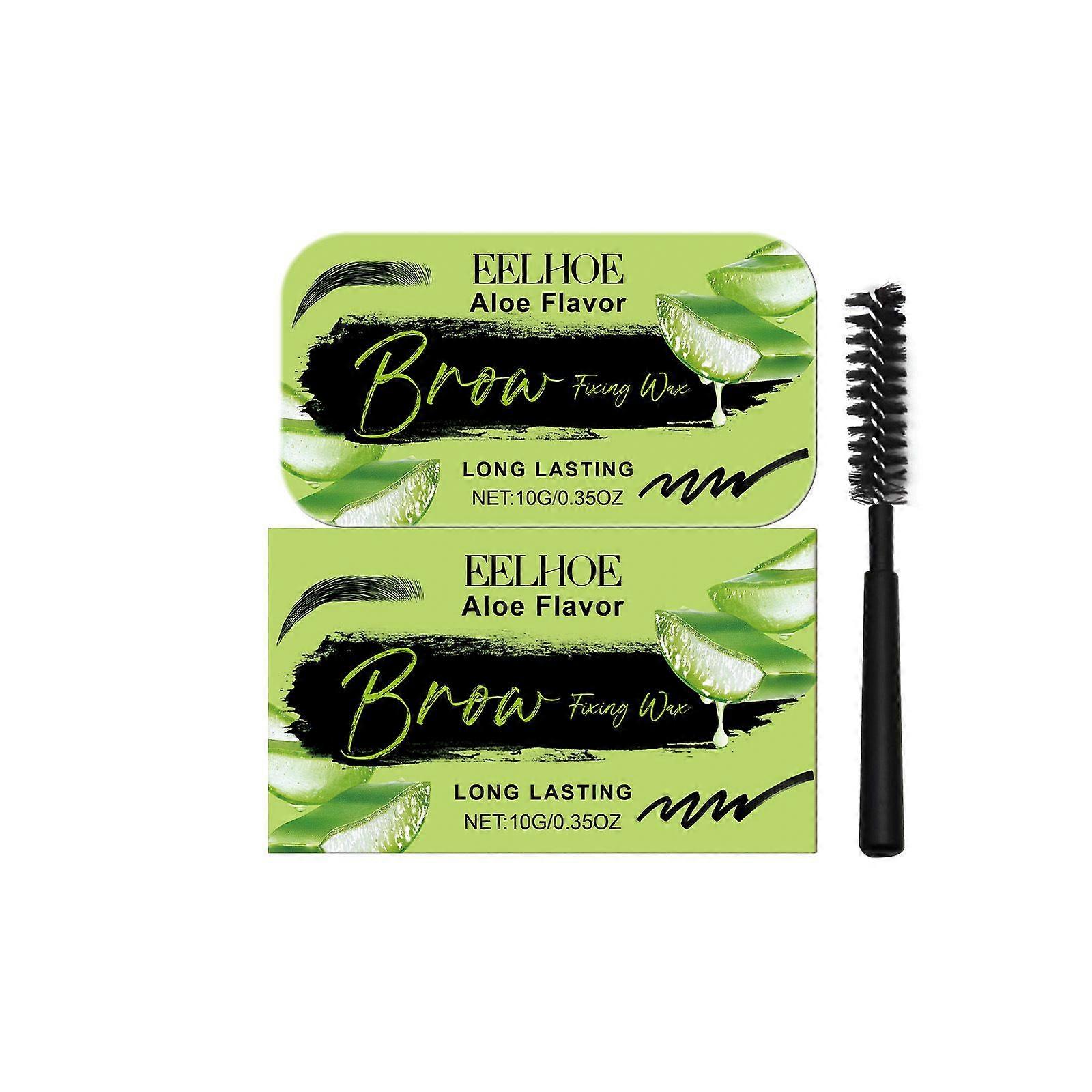 Eelhoe Aloe Flavor Eyebrow Modeling Wax Eyebrow Shape Three-Dimensional Natural Makeup Refreshing Long-Lasting Eyebrow Modeling Wax