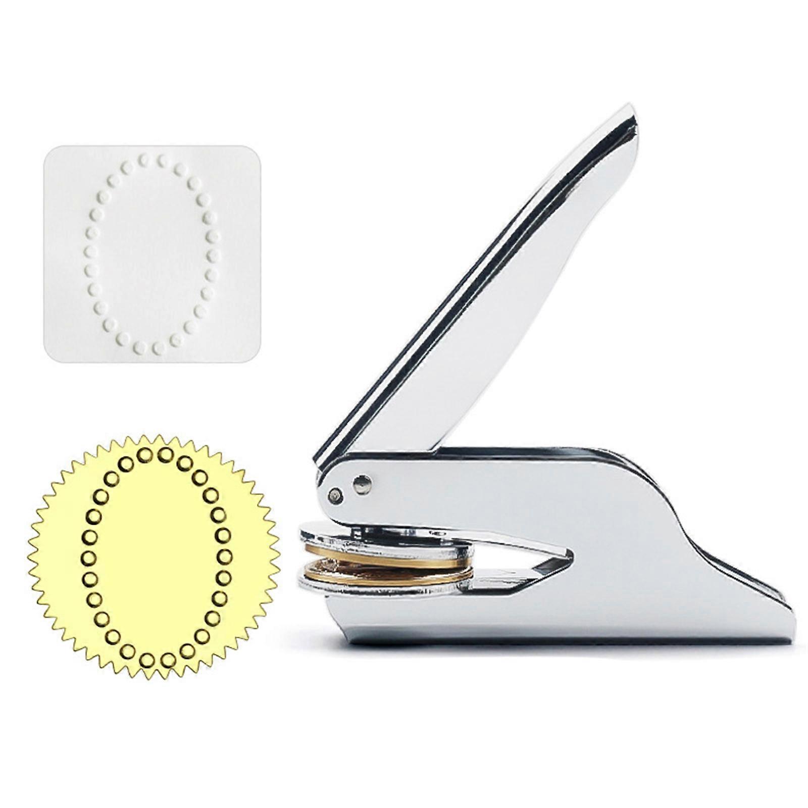 Steel Embosser Stamp Embossing Seal Stamp for Certificate Seal Labels Award Book Envelope Seal Label Embellishments