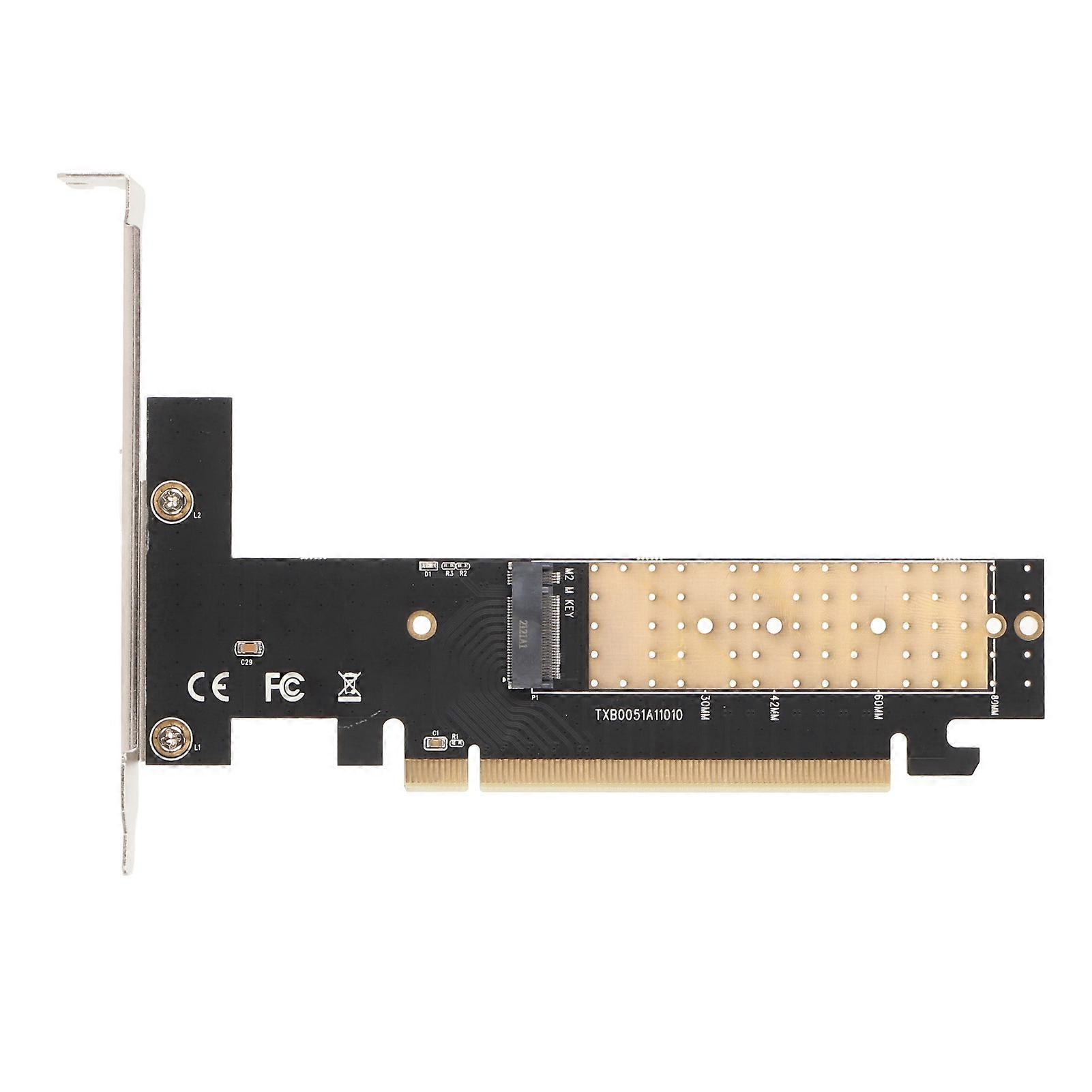 M.2 NVMe to PCIe 3.0 X16 Adapter Up To 32Gbps NVME SSD to PCIe Expansion Card for M.2 M‑Key 2280 2260 2242 2230mm SSD