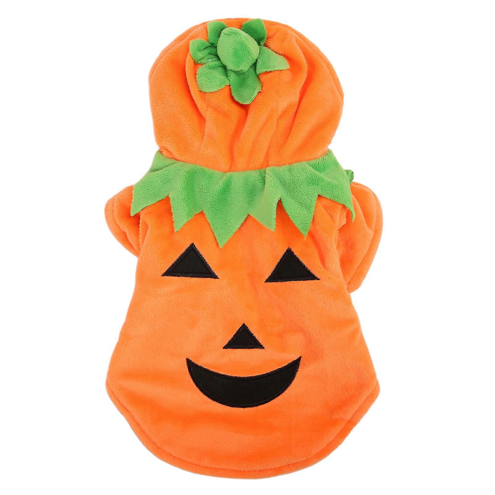 Haine pentru câini de dovleac de Halloween Costum de câine cald drăguț pentru câini medii mari Toamnă Iarnă