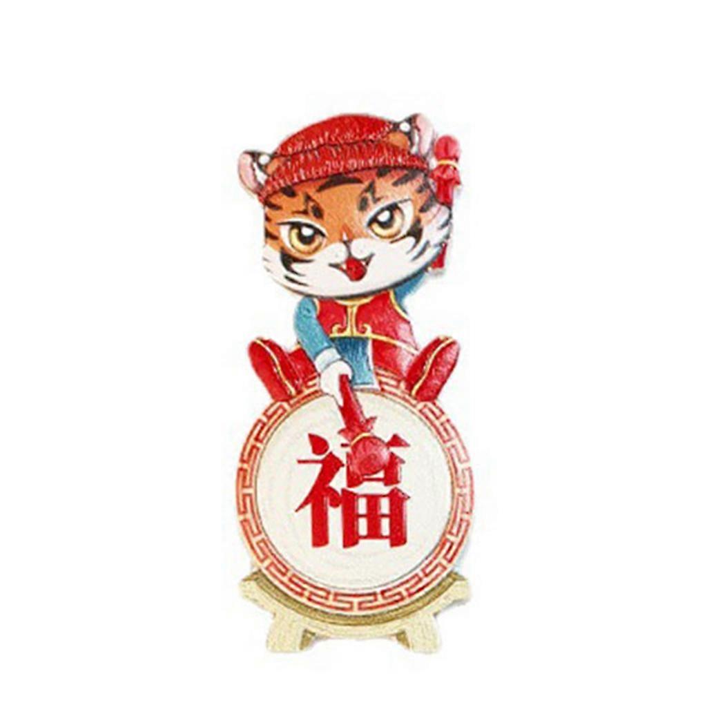 3D Tiger Refrifrirator Autocollant Aimant Résine pour Style Créatif National Tendance