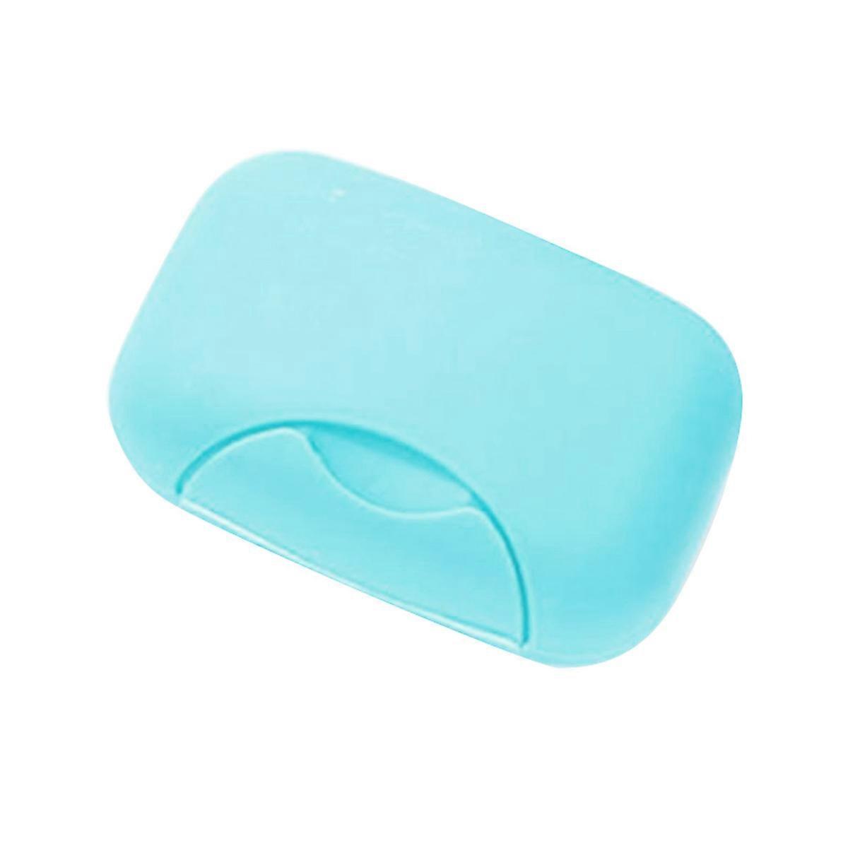 Plastic Travel Soap Dish Box Case Holder Hygienic Easy to Carry(Blue)