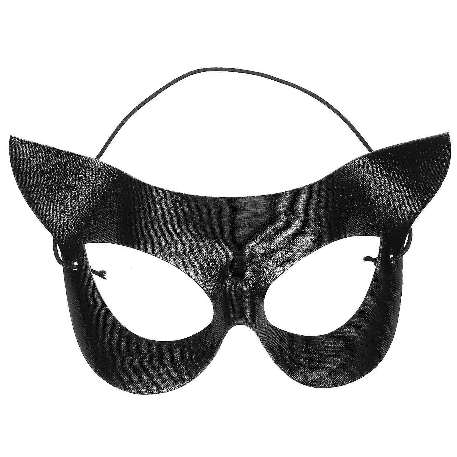 Masks For Women, Half Cat Face Mask For Masquerade, One Size, Satin Material, Cat Eye Design