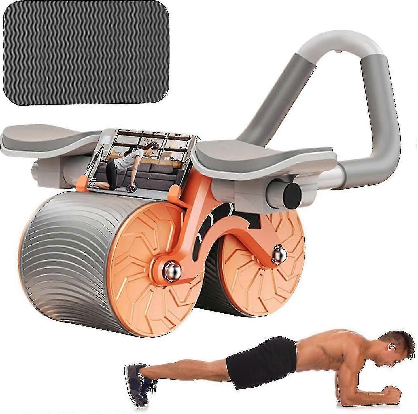 Plank Ab Roller Wheel For Core Trainer, For Saker Automatic Rebound Abdominal Wheel, 4d Ab Roller Elbow Support Rebound Abdominal Wheel Tw