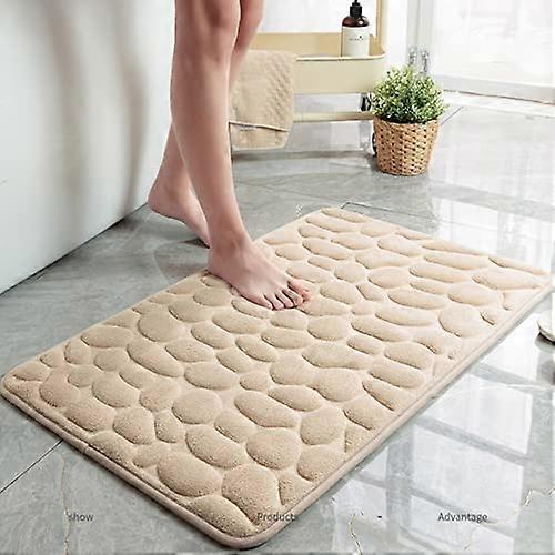 50x80 cm Pebble Texture Non-slip Bathroom Mat