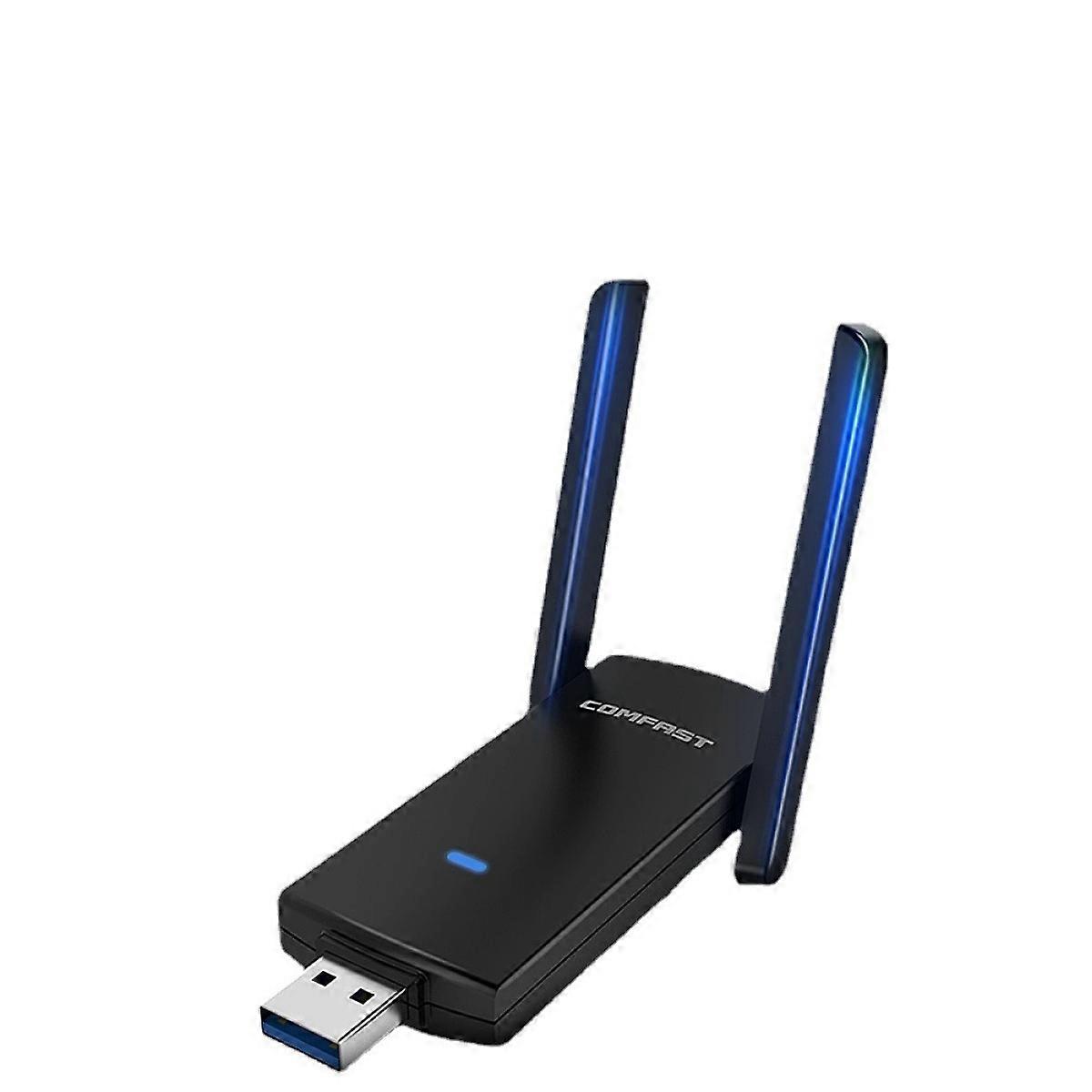 Wireless Network Adapter for Desktop Computer, 1200Mbps Dual Band 5G/2.4G Usb 3.0 Interface Adapter, Easy Setup and Faster 5Ghz Connectivity Ensuring