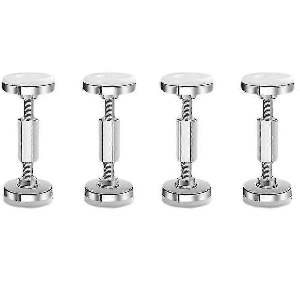 4pcs Adjustable Threaded Bed Frame Anti-shake Tool, Bedside Headboards Prevent Loosening (silver, 5