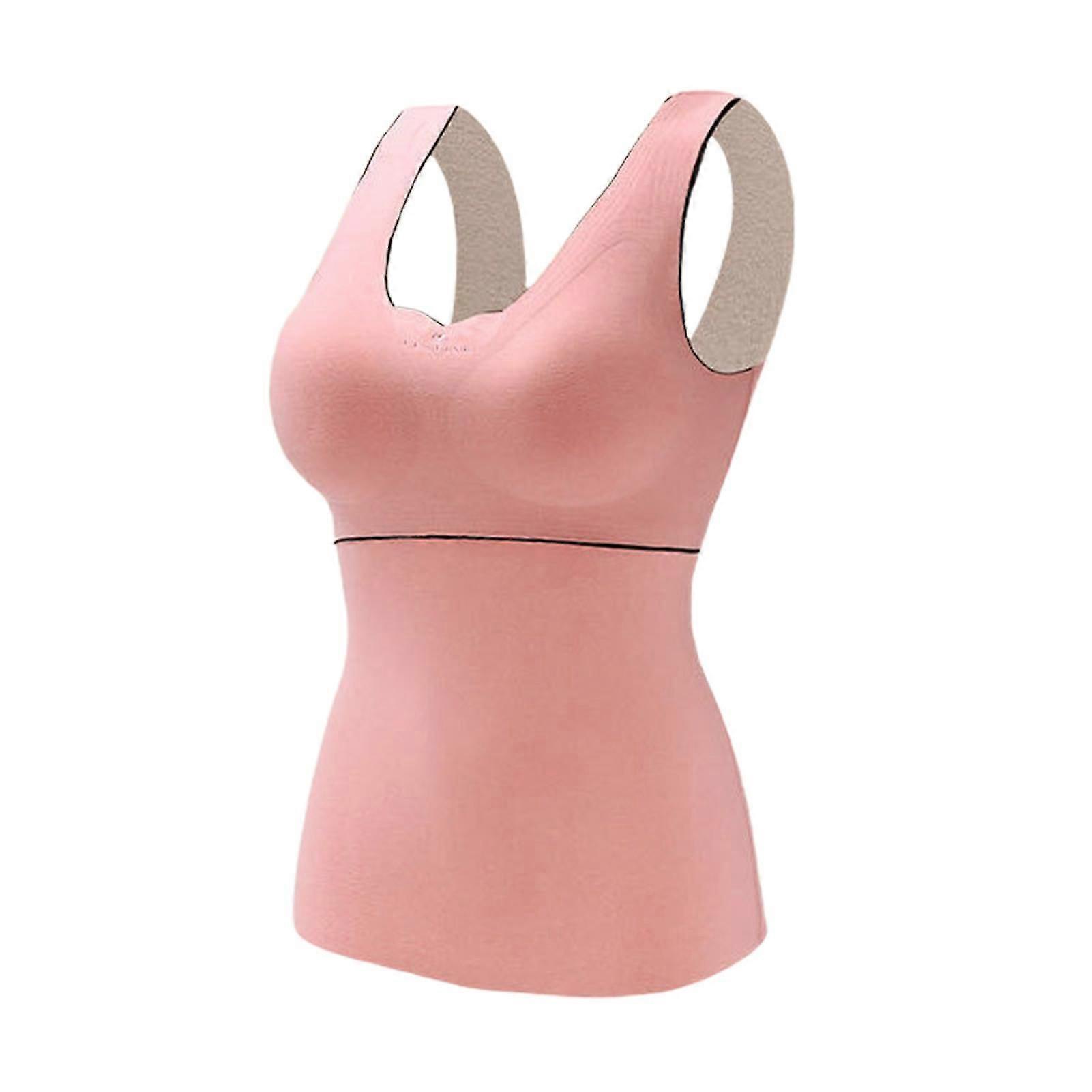 Women's Slim Vest with Built in Bra Elastic Camisole Comfortable Seamless Tummy Control Shapewear