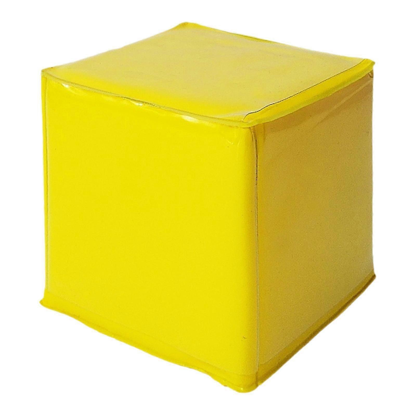 Education Playing Game Dice Comfortable Prop Foam Cube for Family Activities Yellow