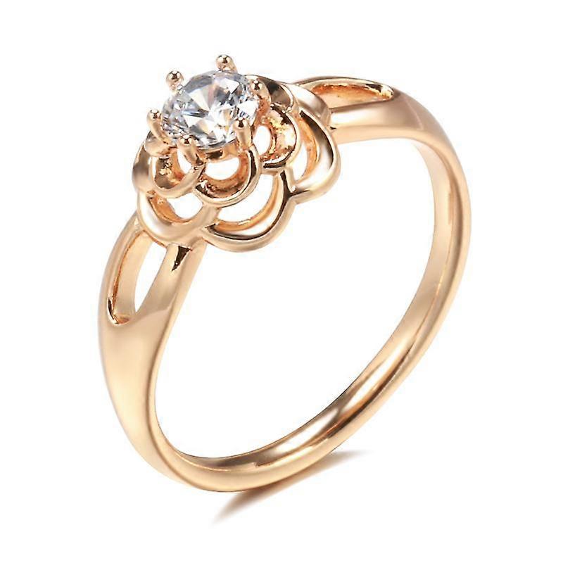 Kinel Classic Rose Gold Zircon Wedding Ring