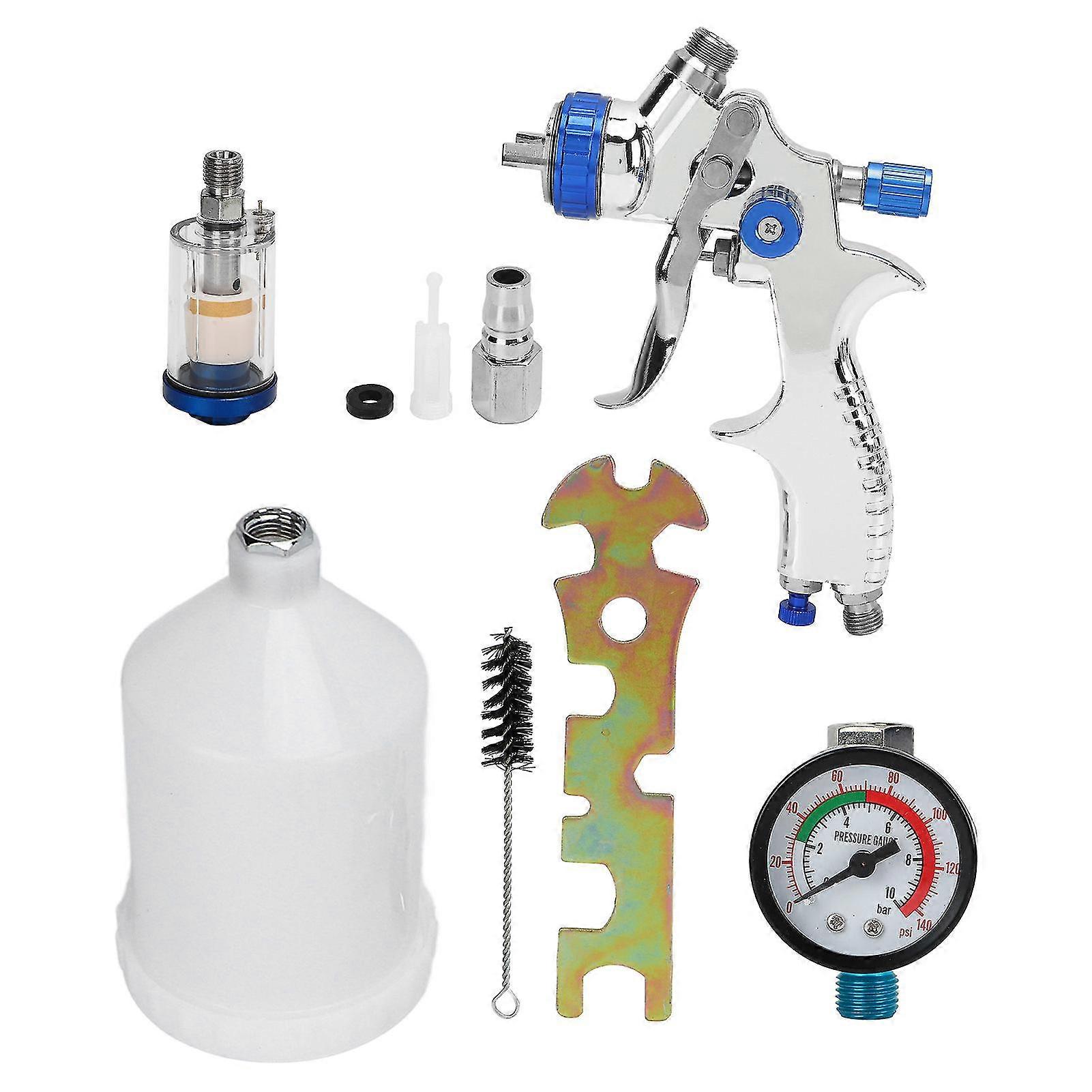 Spray Gun Flow Atomization Adjustable Corrosion Resistance Professional Low Pressure Sprayer for Water Based Paint 600ml