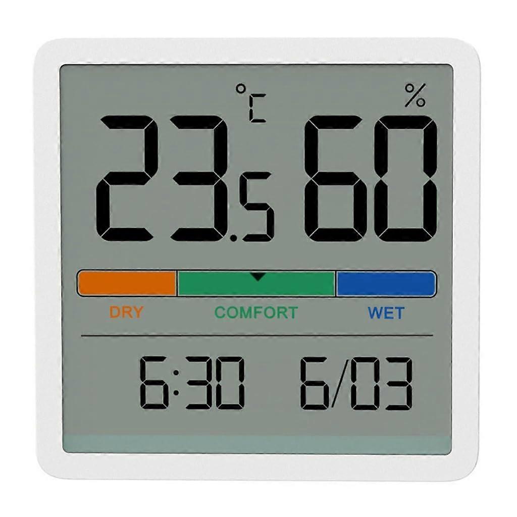 Portable Digital Thermometer, Indoor Hygrometer with Calibration, Comfort Zone Indicator, Large LCD Display for Home and Office