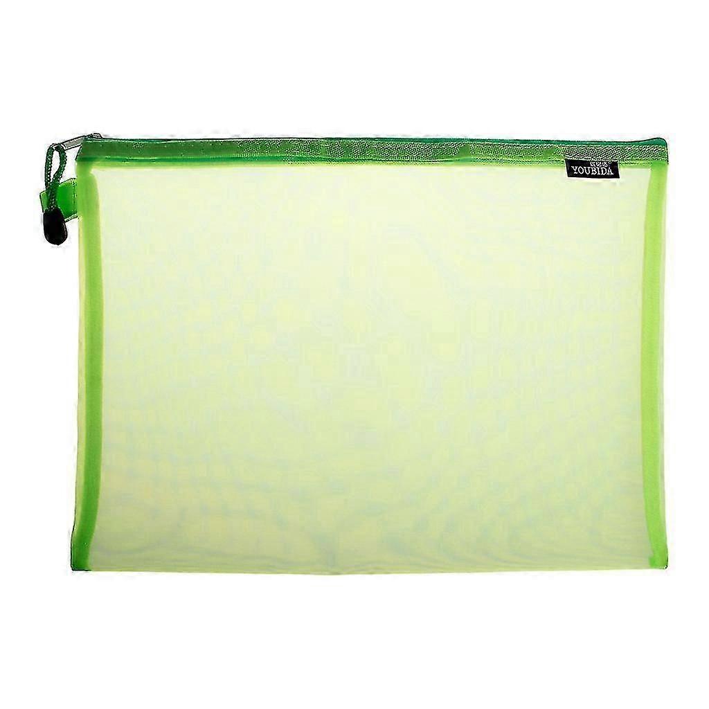 Document Bag A4 Size Zipper File Pocket Storage Organizer School Office Supplies