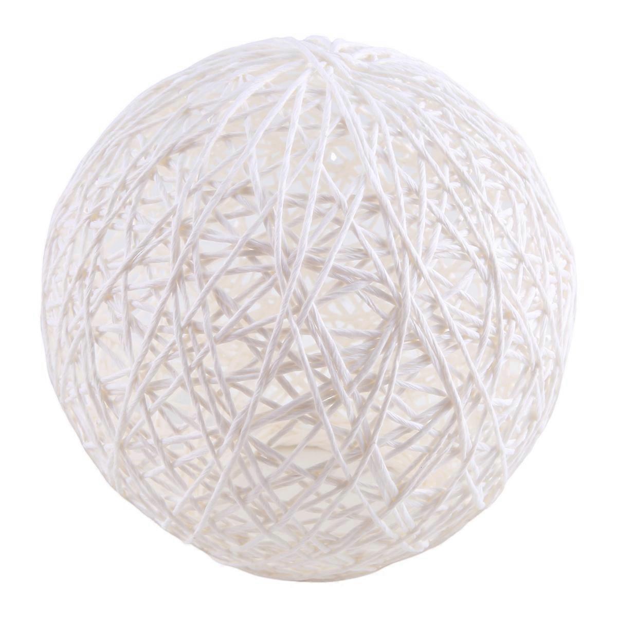 Bamboo, Rattan And Jute Ball Chandelier Individual Creativity Spherical Rattan Nest Lampshade