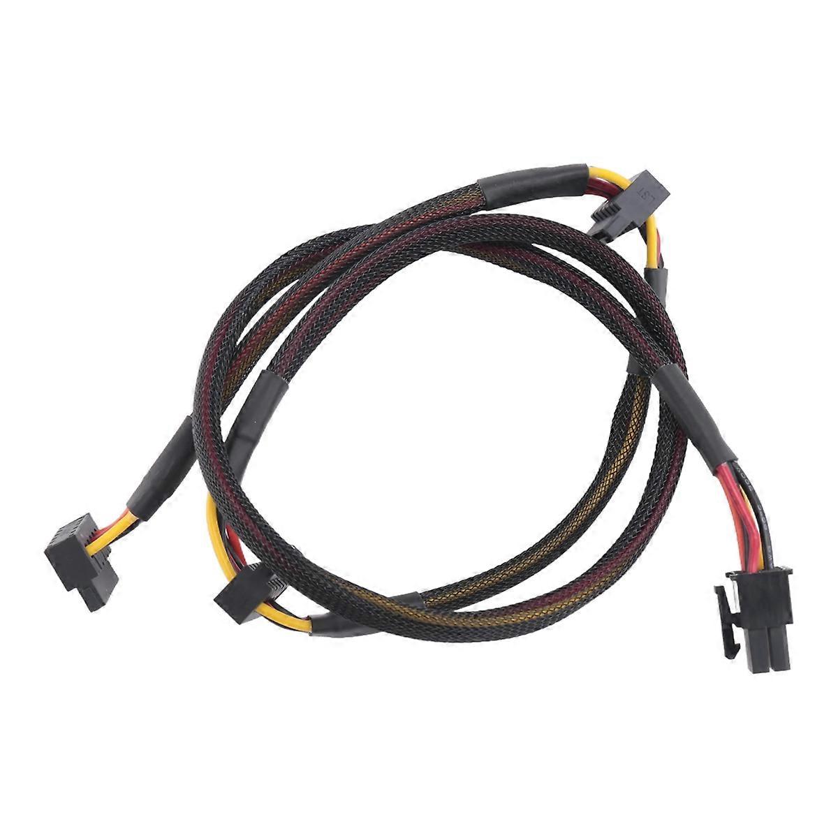 6Pin to 3-Port SATA Power Cable 18AWG Wire 80cm for ECO Series