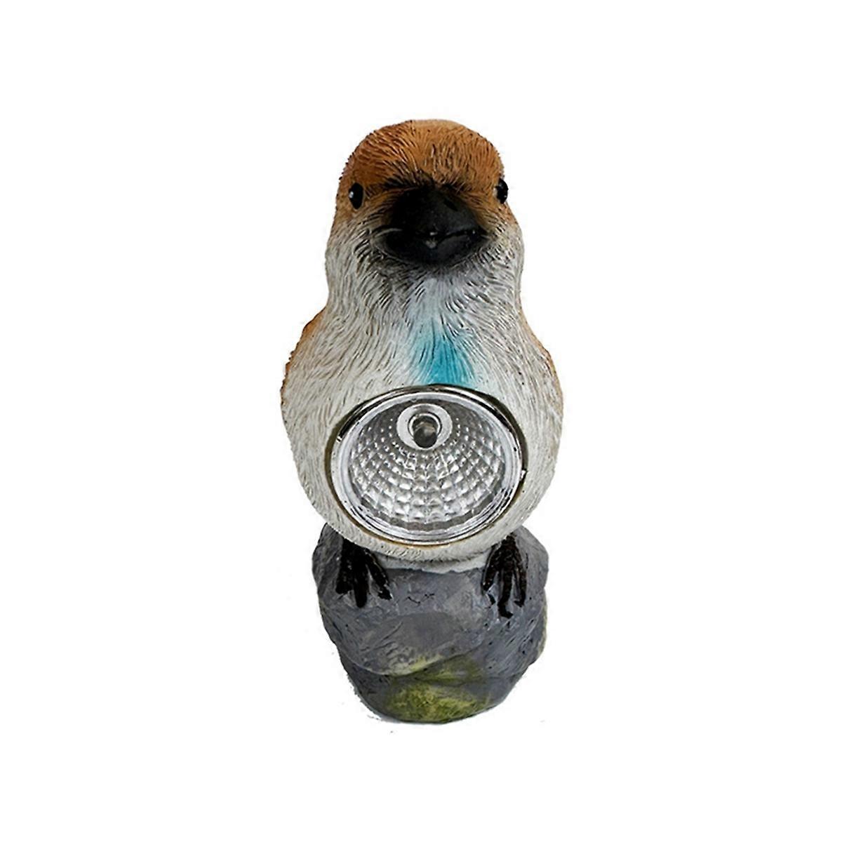 Dekorative solcellelys utendørs solcelle fuglestakelys, C