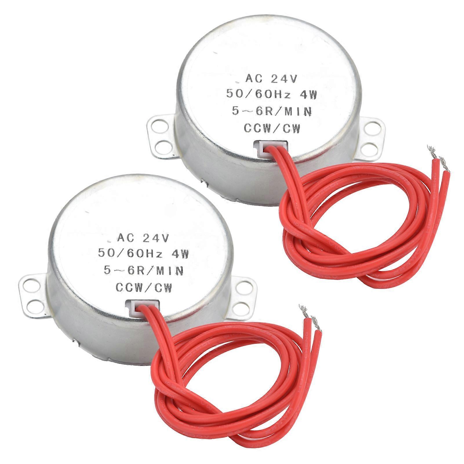 TYC Synchronous Motor 5‑6R/MIN Directional CW/CCW 50/60Hz 4W AC Micro Motor for Heaters 24V