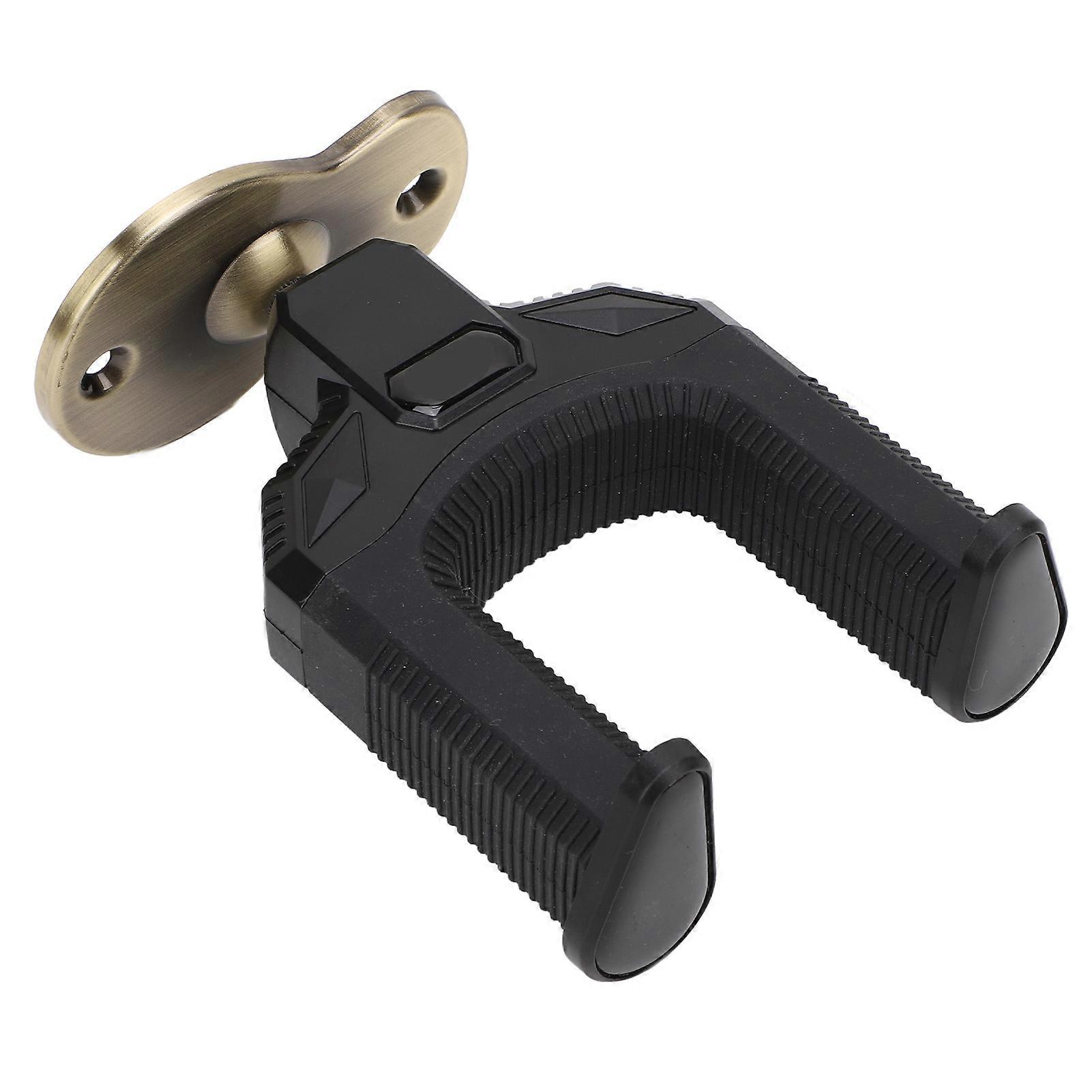 Auto Låsande Metall Gitarr Väggmonterad Krok med Brons Bas