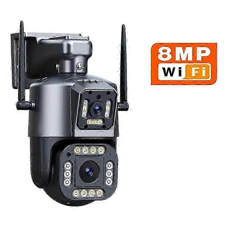 12mp 6k IP Wifi εξωτερική κάμερα Ptz διπλή οθόνη 10x ζουμ αυτόματη παρακολούθηση αδιάβροχη ασφάλεια 4k προστασία επιτήρησηεπιτήρησης καταγραφείς