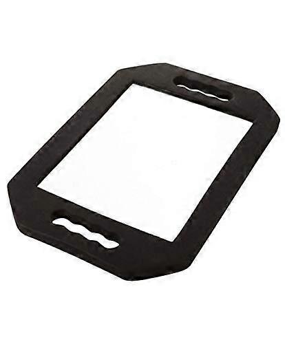Large Hand Rectangular Foam Cushion Mirror with Double Handle for Hair Salon and Barber Use, Lightweight and Durable Design