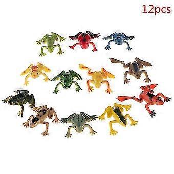 12pcs Frogs Model Action Toy Figures Learning Education Toys For Children Gift Shytmv-in Stock