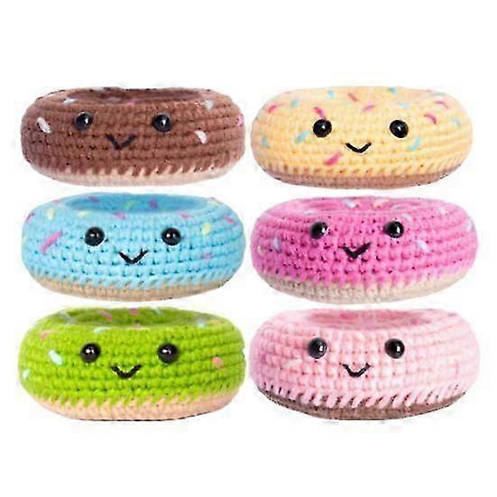 1 Set Häkeln Donut Kit mit 2 Häkeln Haken Kinder Erwachsene Anfänger DIY Handgemachte Stricken