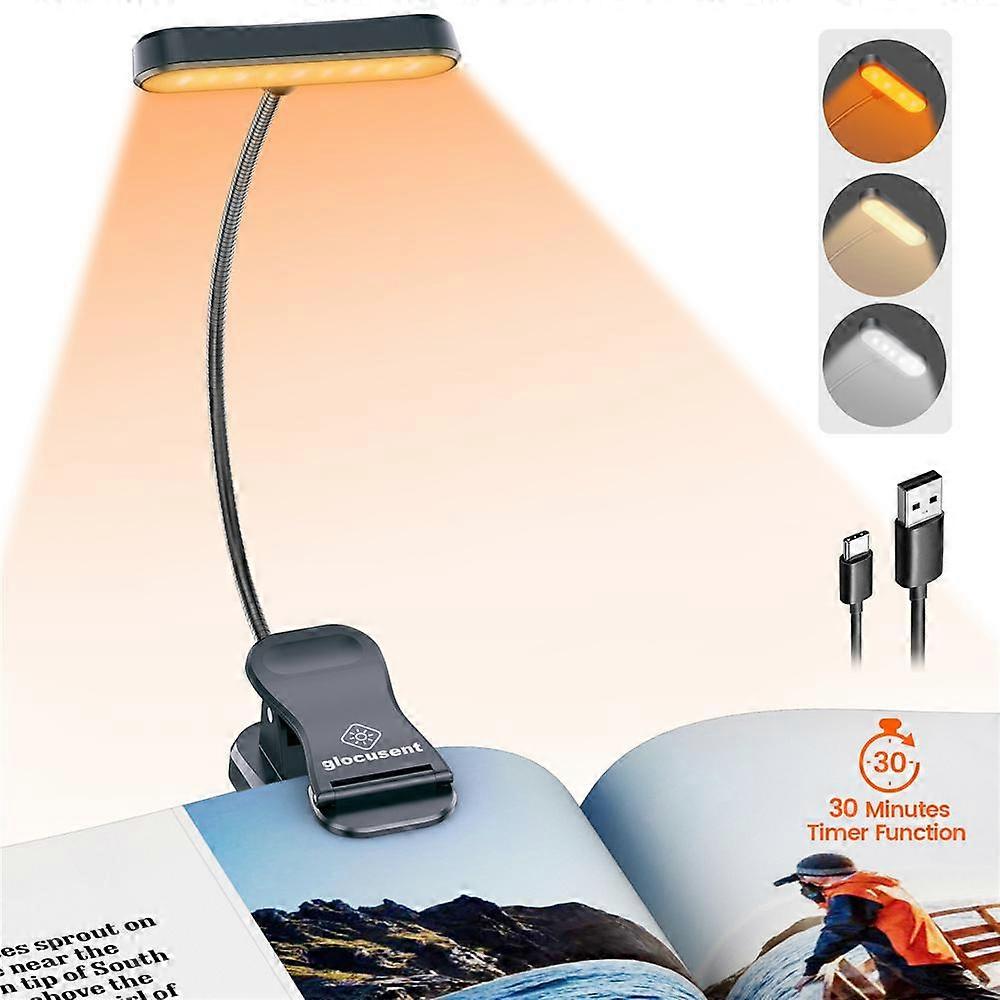 Eye Caring Horizontal ET-Head Book Light Brightness Dimmable Book Lamp Usb Rechargeable Read Light Bedside Reading Night Light