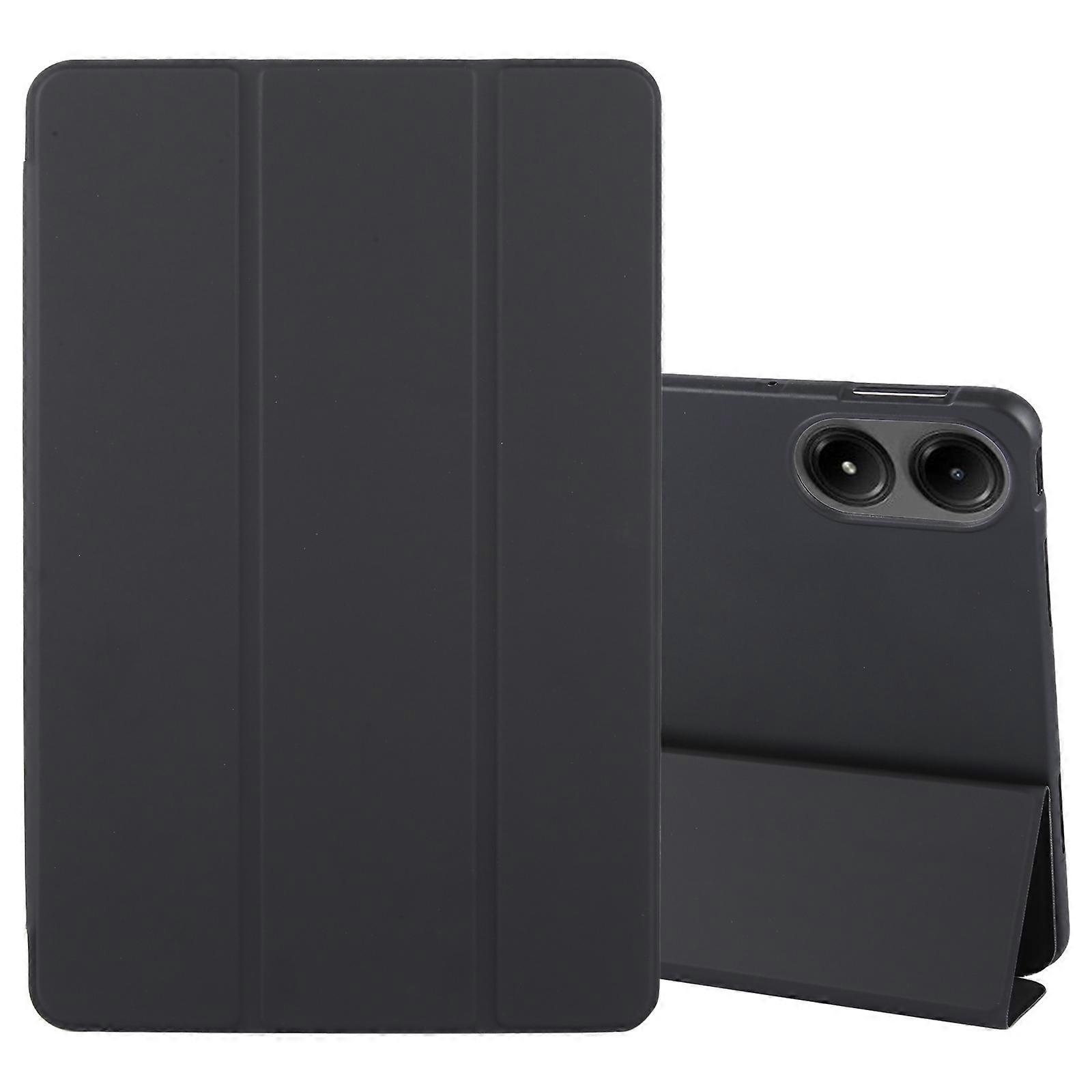 Tri-fold Silicone Leather Tablet Case