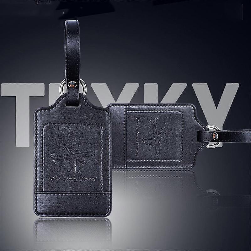 PU Leather Luggage Tag Multifunctional Suitcase Identification Tag