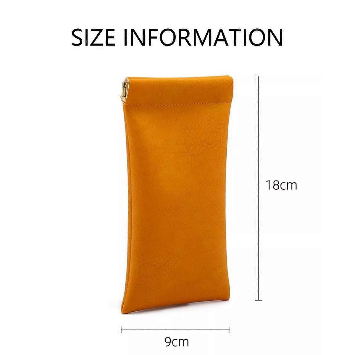 4-Piece Sunglass Case Set, Portable Leather Eyeglass Cases