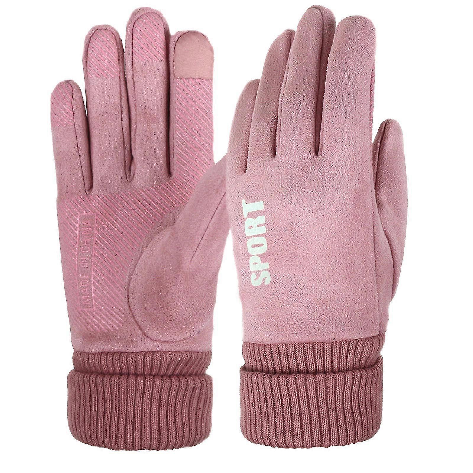 Talvikäsineet Lämpimät kosketusnäyttökäsineet Tuulenpitävät käsineet naisille