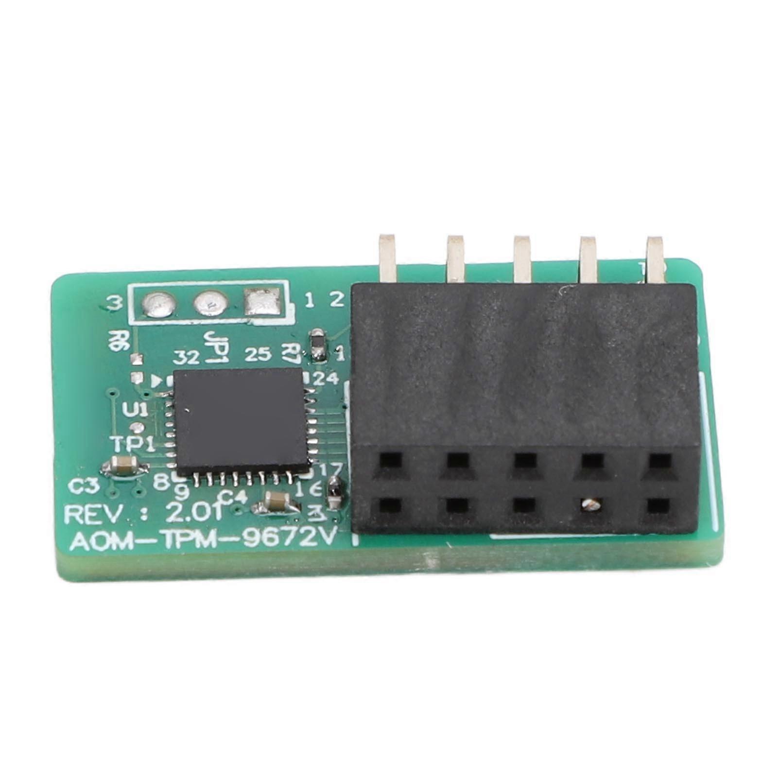 Trusted Platform Vertical 10Pin SPI 2.0 Modul für SuperMicro AOM 9672V Motherboard 10pin TPM-Header