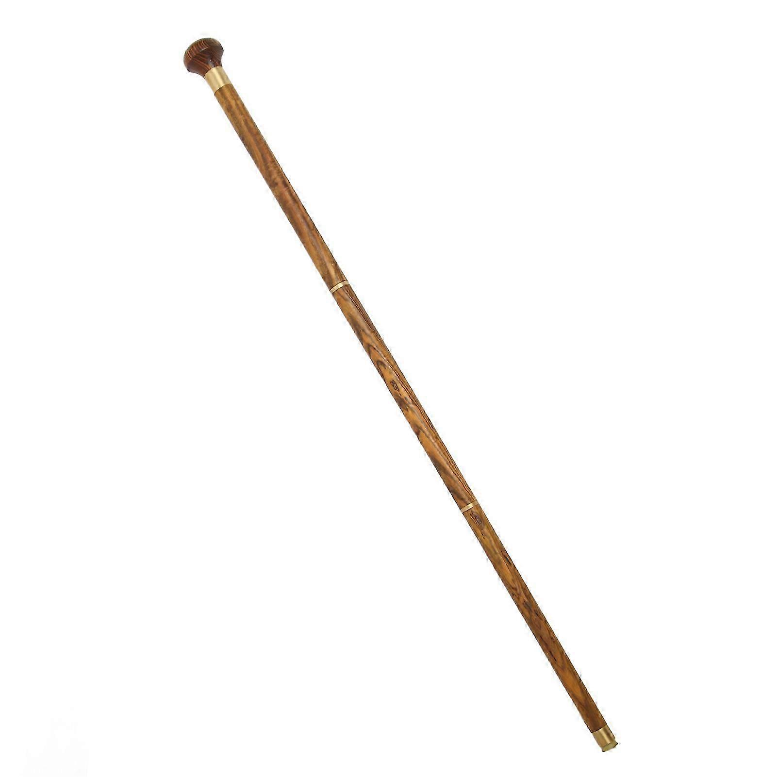 Hiking Walking Sticks 3 Sections Wooden Walking Cane Hand Walking Stick for Elderly