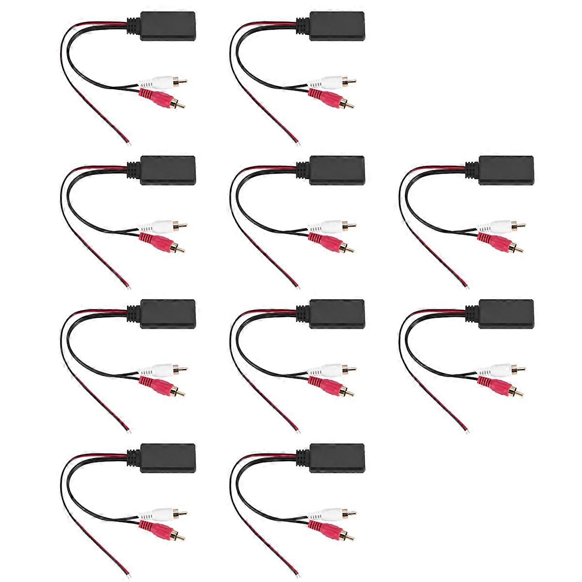 10Pcs Car Universal Wireless Bluetooth Module Music Adapter Aux Audio Cable