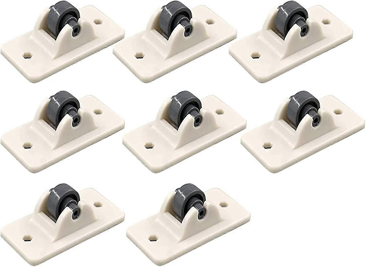 8pcs Mini Wheels Self Adhesive Wheels Strong Plastic Wheels To Attach To Box