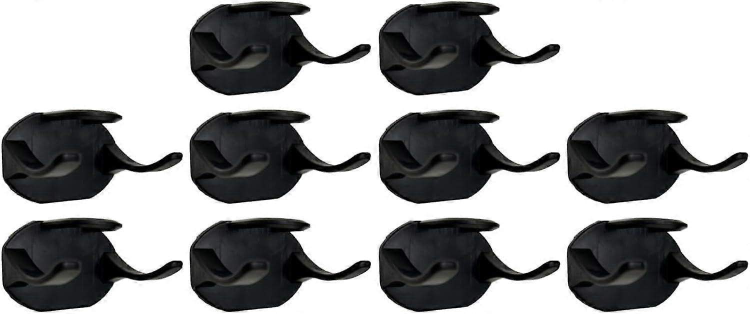 10 Pcs Self-Adhesive Hat Storage Hooks with Double Hanging Method for Space Saving and Anti-Slip