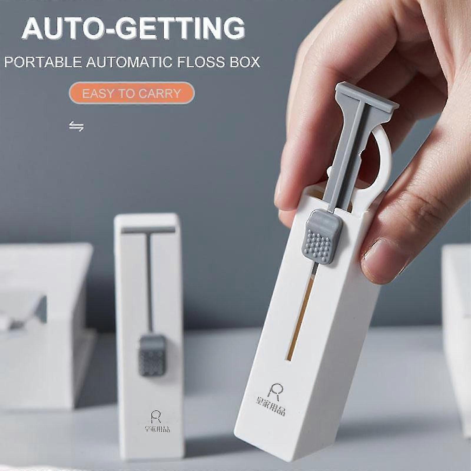 Tooth Cleaning Floss Stick Storage Box Portable Automatic Toothpicks Holder