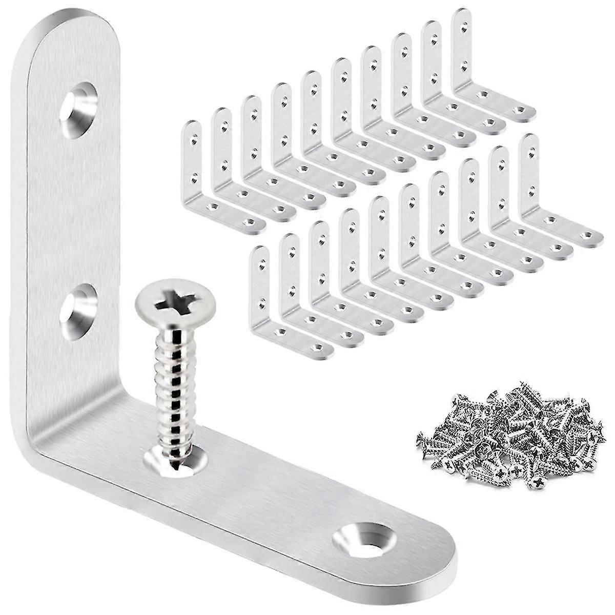 Angle Bracket, Thick L-Shape Bracket with Screw Connection Angle Bracket for Wooden Table, Dressing
