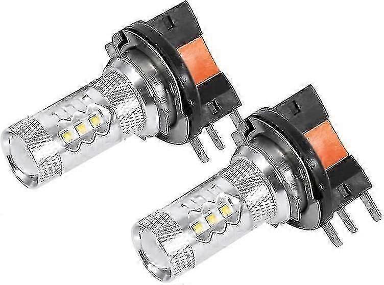 H15 LED Scheinwerferlampen 80W Hellweiß Tagfahrlicht Ersatz 2er-Pack.