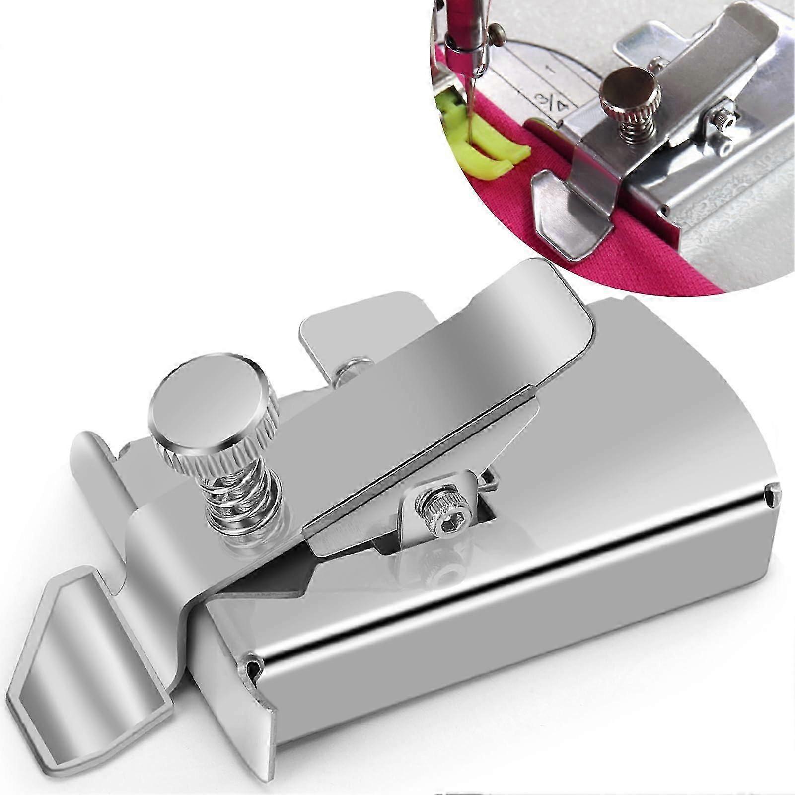 Upgraded magnetic seam guide rail for sewing machines, magnetic sewing guide rail with clip, hem guide rail, multi-function hem guide rail, universal