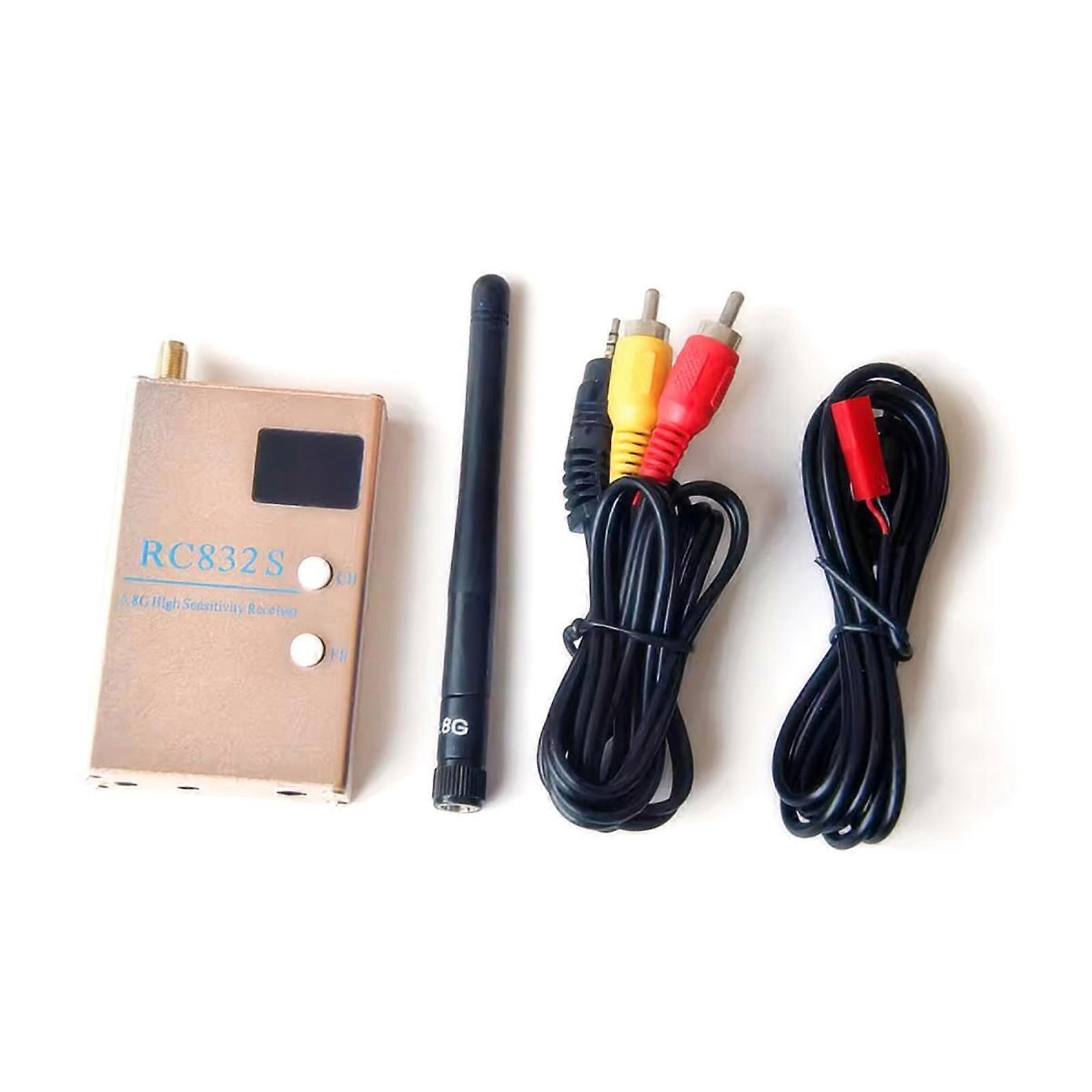 RC832S Receiver 5.8G Receiver System 600mw For Aircrafts With 48Channel Double Output With Power Cable