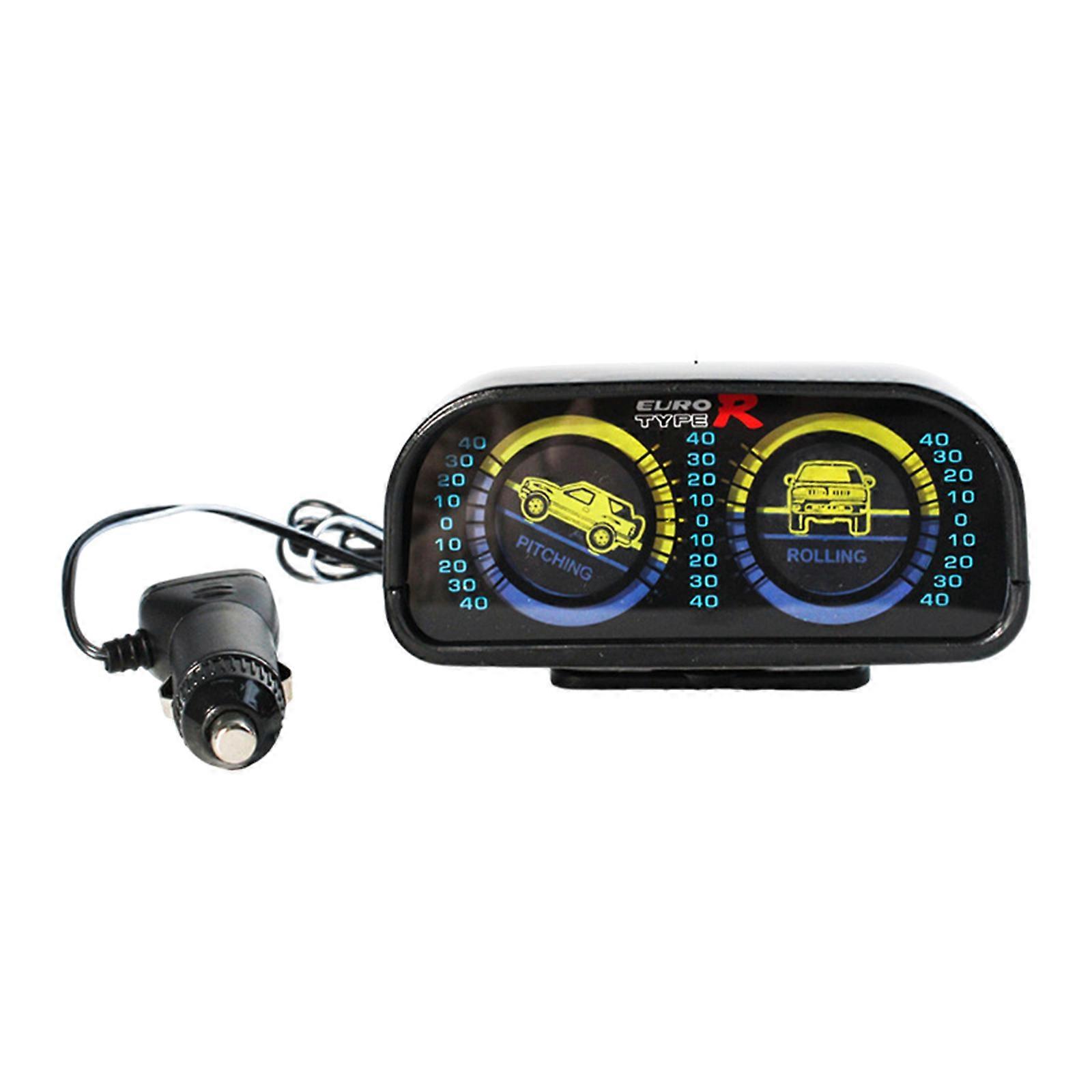 Level Tilt Gauge Slope Meter 360 Degree Adjustable Base HUD Inclinometer Digital Slope Meter with LED Light