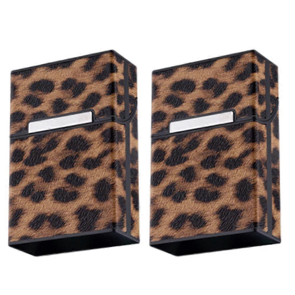 2pcs Zigarettenhülle Abdeckungen Clamshell Zigarettenbehälter Abdeckungen Männliche Geschenke