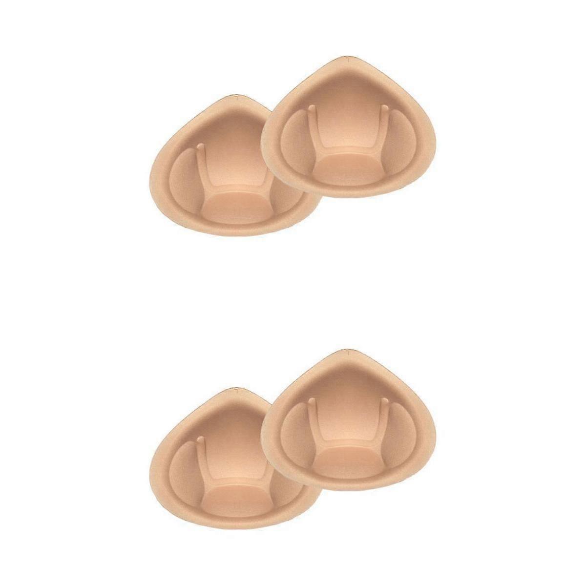 2 Pair Womens Bar Sponge Pad Insert Bra Cup Replacement Underwear Chest Pads