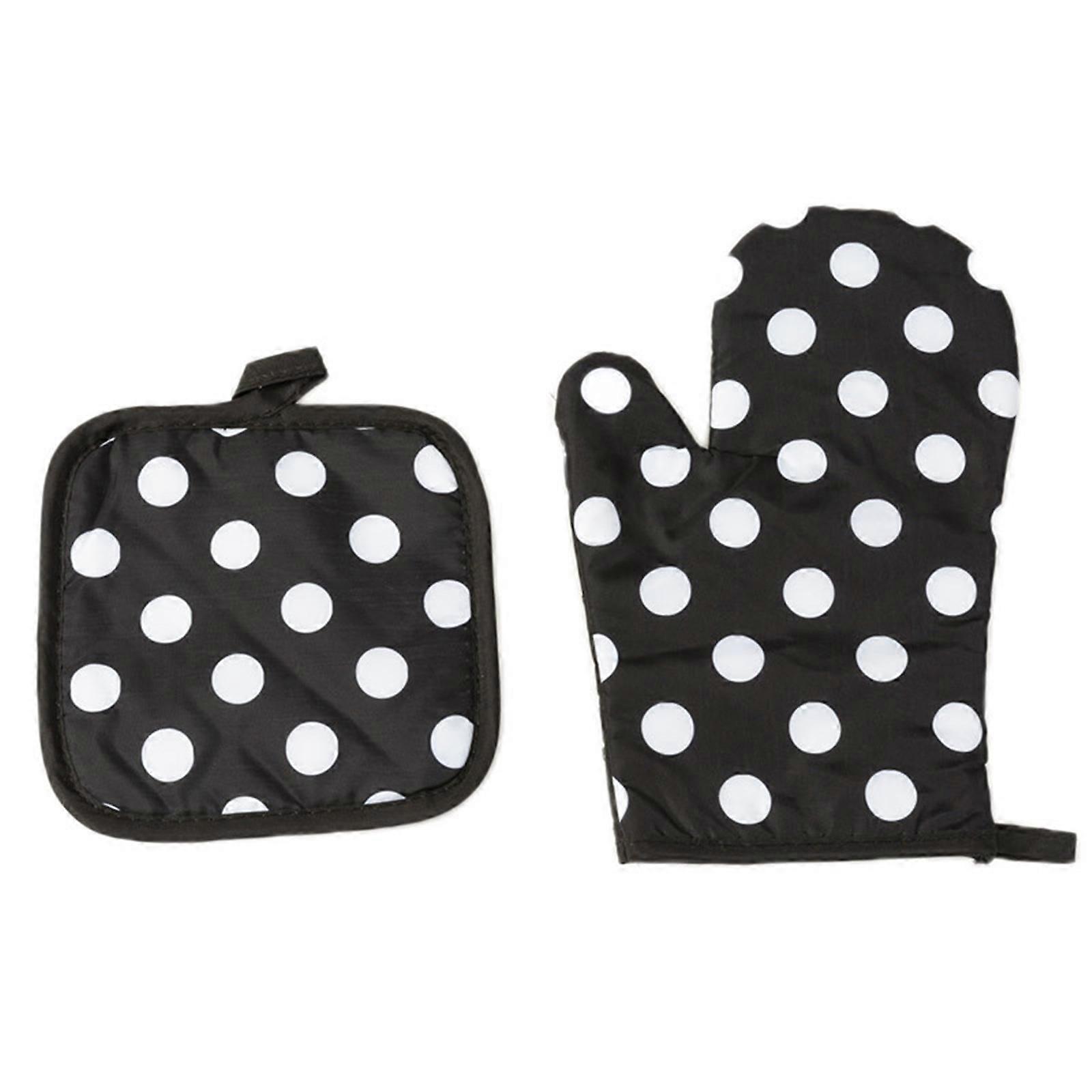 Küche Mikrowelle Isolierung Handschuhe mit Matte Hitzebeständige Backhandschuhe Kochen Backhandschuhe Ofenhandschuhe Langlebig