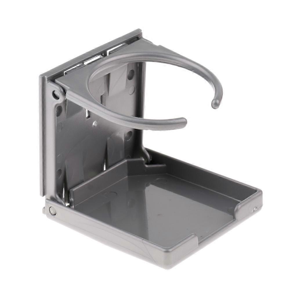 Foldable Durable Plastic Drink Holder with Screw for Foosball Table, Grey
