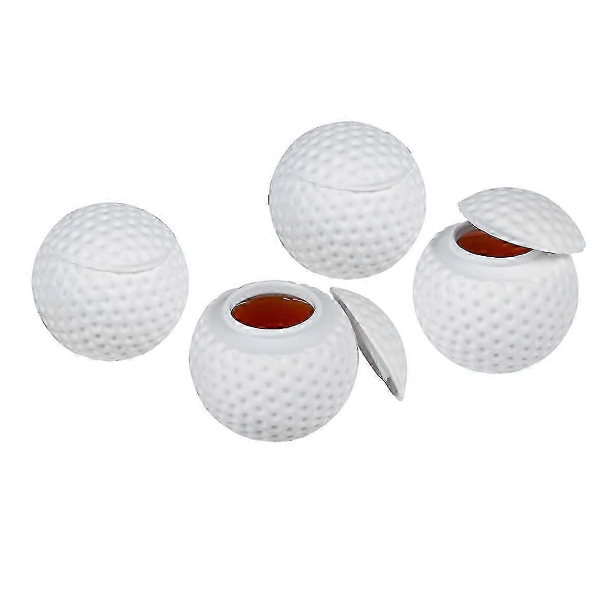 Zestaw okularów do strzałów z piłką golfową, 3 sztuki silikonowych naczyń do picia o pojemności 1,5 uncji z pokrywkami, idealne prezenty o tematyce golfowej dla hwy