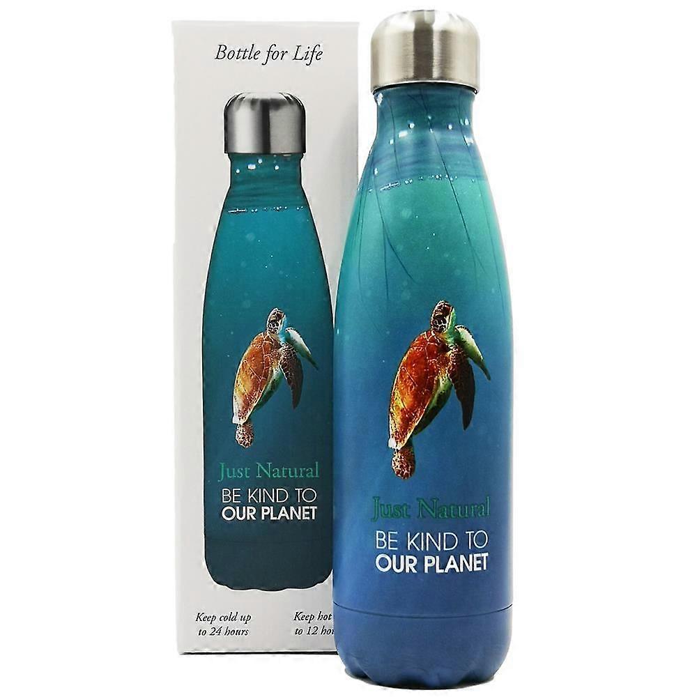 Just Natural BFL Stainless Steel Drinks Bottle 500ml - Turtle