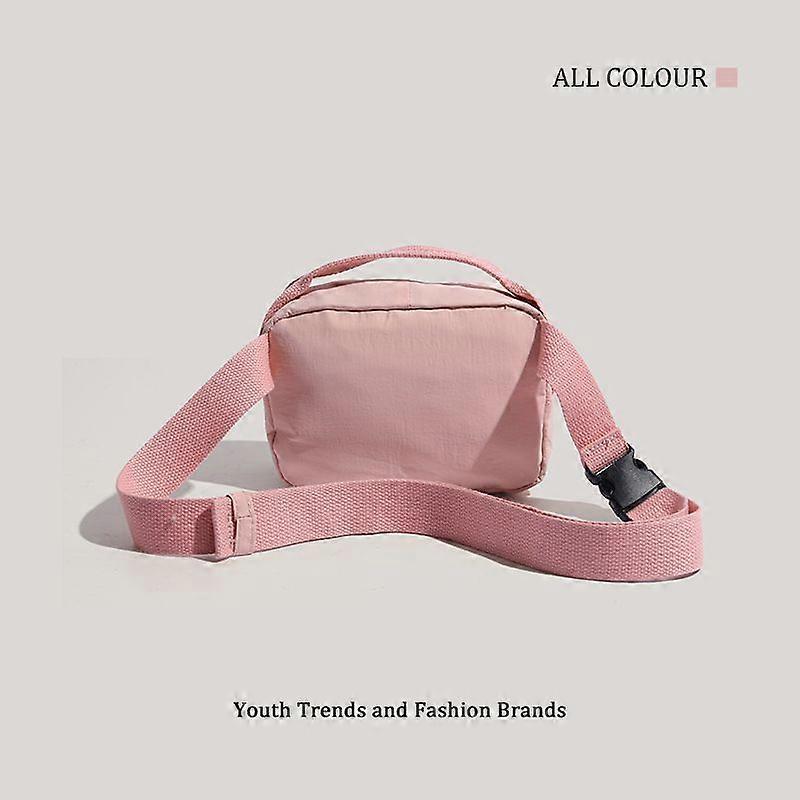 Small Square Light Pink Handbag Casual Shoulder Bag