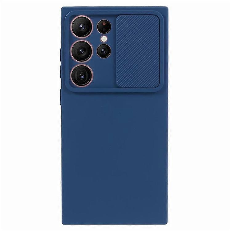 TMT Series Compatible For Samsung Galaxy S21 Ultra 5G TPU Case Anti-drop Phone Cover with Slide Lens Lid